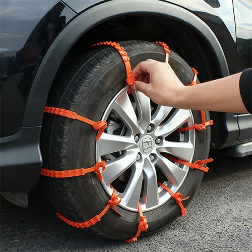 ⛓️Heavy Duty Steel Snow Chains | Maximum Traction for UK Ice, Mud & Slippery Roads | Universal Car Fit