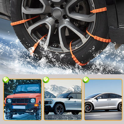 ⛓️Heavy Duty Steel Snow Chains | Maximum Traction for UK Ice, Mud & Slippery Roads | Universal Car Fit